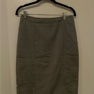 White House Black Market Charcoal Pencil Skirt